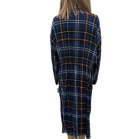 Free People Wild Nights Plaid Duster S NWT - Picture 3 of 9